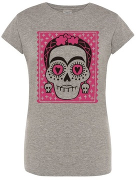 T-Shirt fajny nadruk CZASZKA Día de Muertos r.XXL