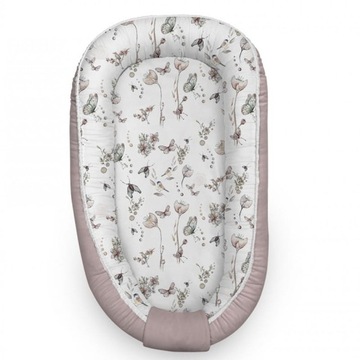 BABYSTEPS Kokon niemowlęcy gniazdko niemowlęce Natura Sepia Rose