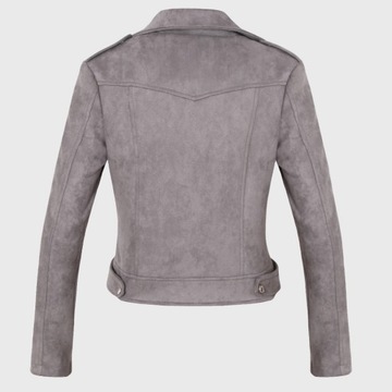 СЕРАЯ ЗАМШЕВАЯ КУРТКА РАДИАТОР XL