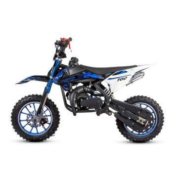 БЕНЗИНОВЫЙ МОТОР MINI CROSS 50 ДЛЯ ДЕТЕЙ XTR 702 БОЛЬШИЕ КОЛЕСА УСИЛЕННАЯ РАМА