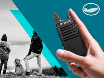Retevis RT622 Walkie Talkie Mini, PMR446 Профессиональные рации