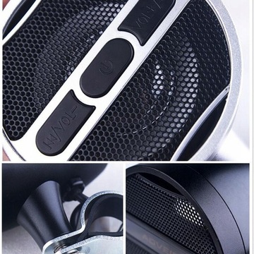 Усилитель FM MP3-радио для мотоцикла, серебристый