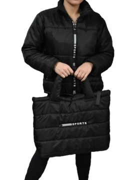 ЖЕНСКАЯ СУМКА-ШОППЕР СТЕГАНАЯ БОЛЬШАЯ СПОРТИВНАЯ A4