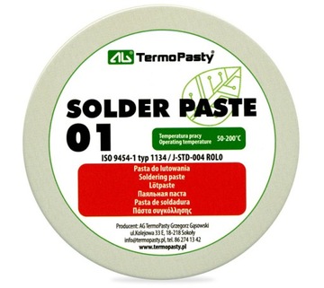 Pasta lutownicza do lutowania 40ml AG Termopasty ART.AGT-037