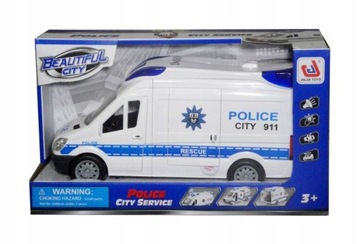 AUTO POLICJA Z NAPĘDEM DŹWIĘKIEM I ŚWIATŁEMI.