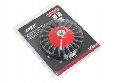 SZCZOTKA DRUCIANA M14 TARCZOWA DRUT SKRĘCANY 100mm NA SZLIFIERKĘ MOCNA