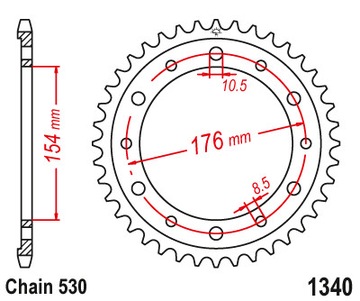 Цепь + звезды Honda VFR 750 90-98r RC36 X-Ring