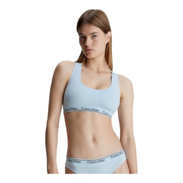 CALVIN KLEIN DAMSKI STANIK BIUSTONOSZ RACERBACK BRALETTE BŁĘKITNY r.L