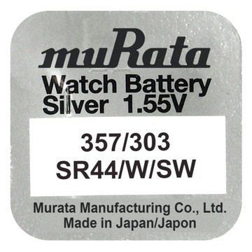 357 / 303 Murata (SR44W, SR44SW) Bat.
