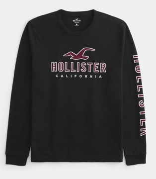 lekka bluza Abercrombie Hollister longsleeve L czarna