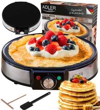 NALEŚNIKARKA DUŻA 30cm XXL 1600W NIEPRZYWIERAJĄCA