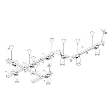 Подвеска для рельсовых систем PROFILE SUSPENSION KIT ЧЕРНЫЙ Nowodvorski