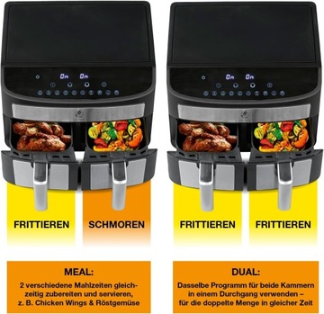 ДВУХКАМЕРНАЯ ФРИТЮРНИЦА 2X3,5 л, 2400 Вт