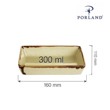 Блюдо для солнечных закусок 160х110 мм