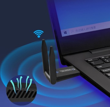СЕТЕВАЯ КАРТА WIFI 6 WPA3 USB3.0 2,4G/5G 1800 Мбит/с