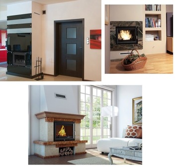 КАМИННАЯ ВСТАВКА чугунные каминные решетки EKOPROJEKT MAJA 8kw fi 200 DOLOT 100