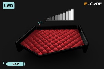 Półka TIR VOLVO FH 4 13-19 pikowana eko-skóra