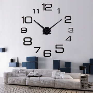 hot sale Diy acrylic mirror large wall clock