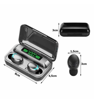 SŁUCHAWKI BEZPRZEWODOWE TWS BTH-F9+-5C WIRELESS BT