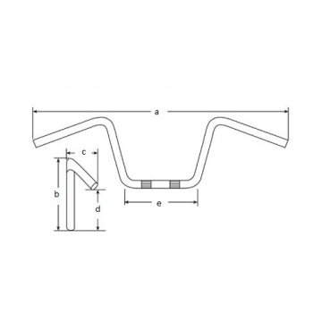 Руль TOMMASELLI 290 CHROM HIGH CHOPER 81 см