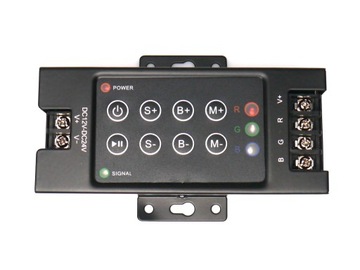 STEROWNIK radiowy LED RGB z pilotem 5-24V 288W