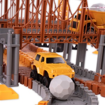 ОЧЕРЕДЬ АВТОМОБИЛЕЙ СО СТРОИТЕЛЬНЫМИ МАШИНАМИ 273 EL