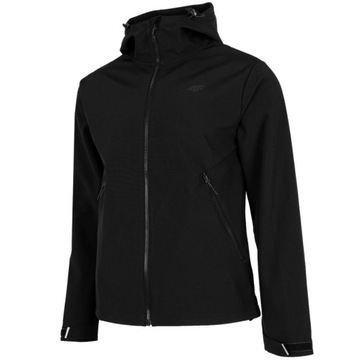 M Kurtka męska 4F softshell głęboka czerń H4Z22 SF