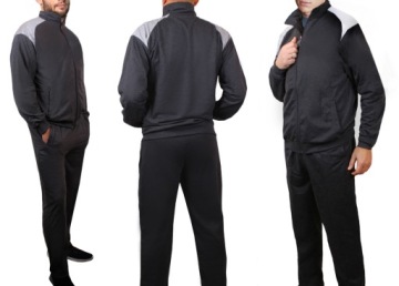 Спортивный костюм мужской СВИТШИРТ + БРЮКИ спортивные костюмы ХЛОПОК черный 938 XL