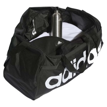 ADIDAS LINEAR DUFFEL L HT4745 ТРЕНИРОВОЧНАЯ СПОРТИВНАЯ СУМКА ЧЕРНАЯ, БОЛЬШАЯ
