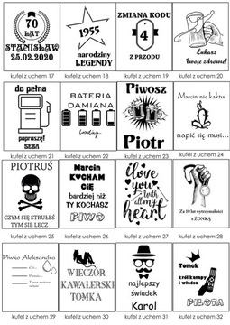 Пивная кружка ПОДАРОК ​​на 18, 30, 40, 50 и 60 лет.