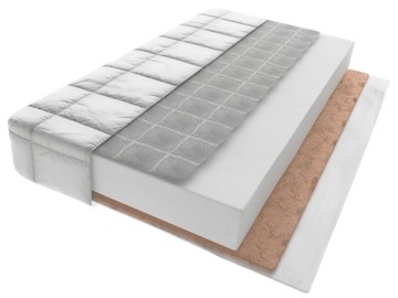 Materac do Łóżka Gryka Pianka Kokos Antyalergiczny 160x80 + Pokrowiec