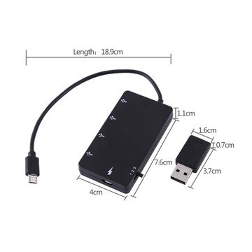 Micro USB OTG Charge HUB USB-кабель для зарядки