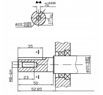 Silnik benzynowy z reduktorem 2:1, 1800 obr/min, 7 KM, 20mm, Weima WM170F-L