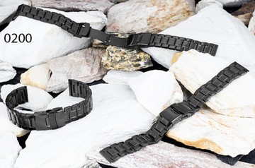 БРАСЛЕТ ДЛЯ ЧАСОВ - 18 ММ - ЧЕРНЫЙ - СТАЛЬ