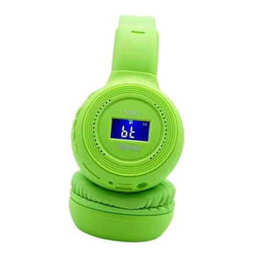 Bezprzewodowe słuchawki douszne z wyświetlaczem LCD HiFi Bluetooth 5.0 do komputera Zielone