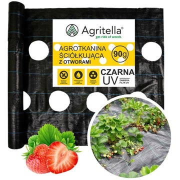 Agrotkanina OTWORY pod sadzonki TKANINA OGRODNICZA 0,8x1 m na METRY GRUBA