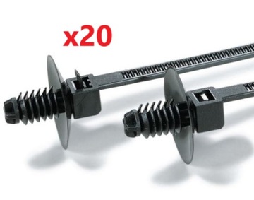Opaska zaciskowa z spinką 140x5mm do zderzaków