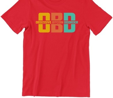 T-SHIRT MĘSKI PREZENT BITCOIN OBSESSIVE 3XL - 5XL