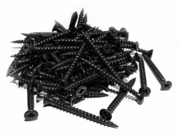 WKRĘTY DO PŁYT GIPSOWYCH DO DREWNA WKRĘT DREWNO 4,2x70mm 1kg CZARNE GKB