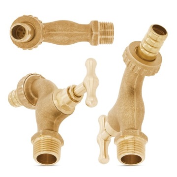 САДОВЫЙ КРАН, ЛАТУННЫЙ СЛИВНОЙ КЛАПАН 1/2 X 3/4 GZ, БЫСТРО СОЕДИНИТЕЛЬ ДЛЯ ВОДЯНОГО ШЛАНГА