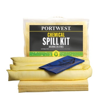 Zestaw sorbentów pochłaniający chemikalia 20 l Portwest SM90