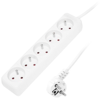 УДЛИНИТЕЛЬ ПИТАНИЯ НА 5 РОЗЕТОК 1,5 м