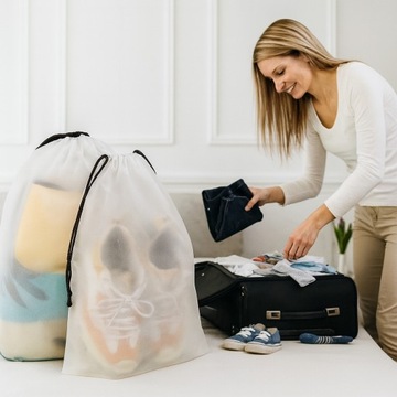 Путешественные сумки для обуви для одежды для чемодана с мешками с струной