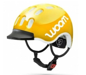 Dziecięcy kask rowerowy Woom / Żółty XS