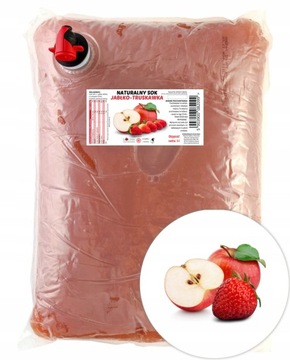 Sok JABŁKO-TRUSKAWKA TŁOCZONY 100% NFC 5L