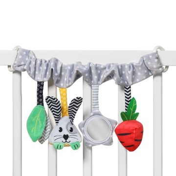 Развивающая игрушка BabyOno, подвеска для коляски и автокресла Carrot and hop.