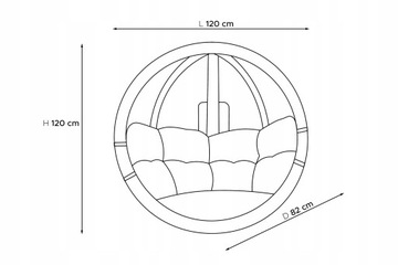Подвесное кресло сад качание кокон качалка зеленая рама консимо Hygigo