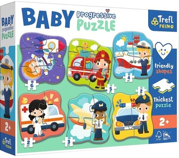 Trefl duże puzzle progresywne zawody i pojazdy