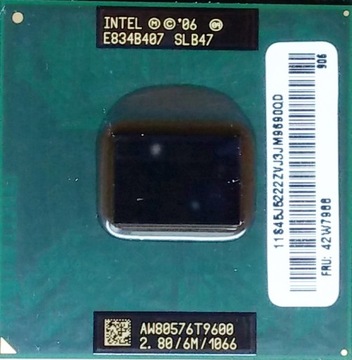 Procesor Intel Core2Duo T9600 2.8/6M/1066 SLB47