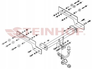 FORD MONDEO 2000-2007 MK3 III KOMBI ZAŘÍZENÍ(HÁK) TÁŽNÝ